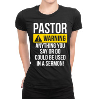 Pastor Appreciation Best Priest Christian Jesus God Bible T Shirt Ladies Fitted T-shirt | Artistshot