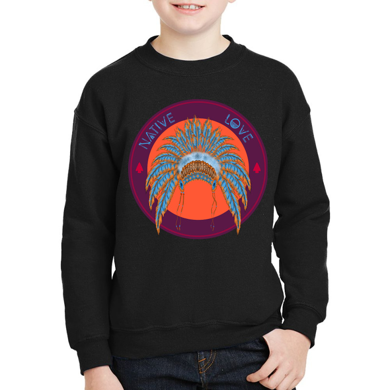 Native American, Native American Art, Native American Painting, Native Youth Sweatshirt by SHQINDIO | Artistshot