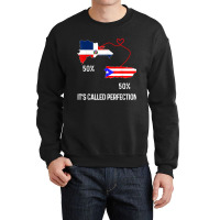 Half Puerto Rican Half Dominican Flag Map Combined Pr Rd T Shirt Crewneck Sweatshirt | Artistshot