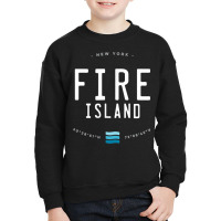 Fire Island New York Beach Waves Gift T Shirt Youth Sweatshirt | Artistshot