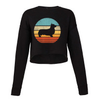 Corgi Retro Vintage 60s 70s Sunset Dog Lovers Men Women Cropped Sweater | Artistshot