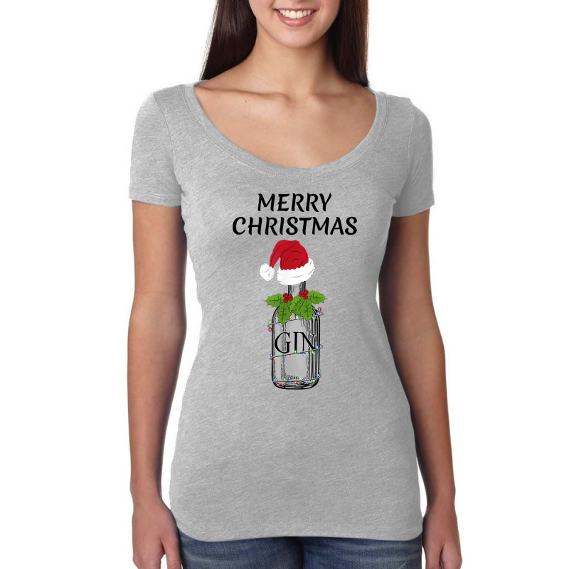 Merry Christmas Fun & Gift Gin And Tonic Drink Christmas Word Game T S Women's Triblend Scoop T-shirt by woxyfogaegae36 | Artistshot