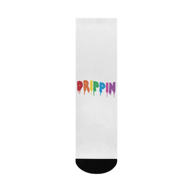 Drippin Colorful Rainbow Hip Hop Lovers Dripping Sauce Pullover Hoodie Crew Socks | Artistshot