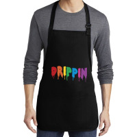 Drippin Colorful Rainbow Hip Hop Lovers Dripping Sauce Pullover Hoodie Medium-length Apron | Artistshot