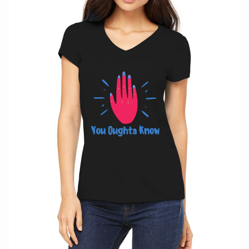 You Oughta Know Women's V-Neck T-Shirt by cm-arts | Artistshot