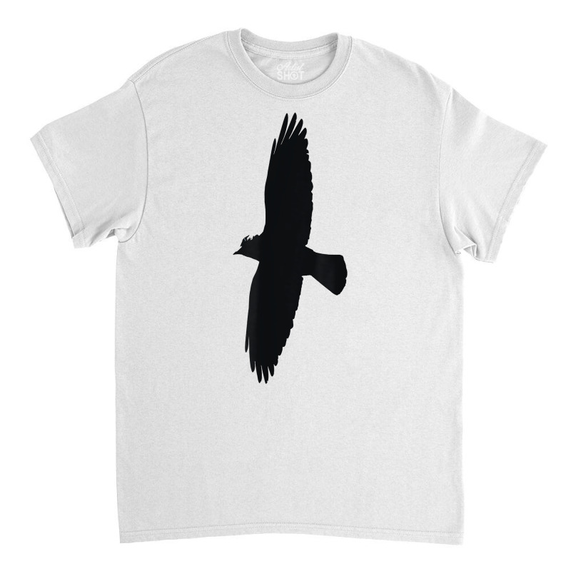 Minimalistic Jackdaw In Flight Silhouette Vector Art Cut Out T Shirt Classic T-shirt by cm-arts | Artistshot