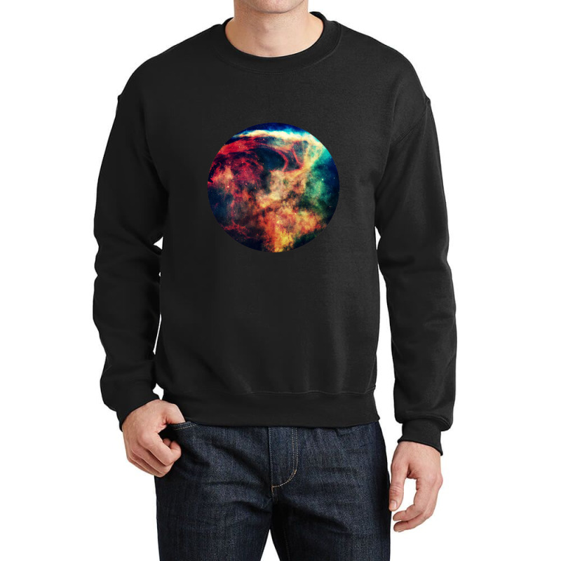 Outer Space Pop Socket Crewneck Sweatshirt by cm-arts | Artistshot