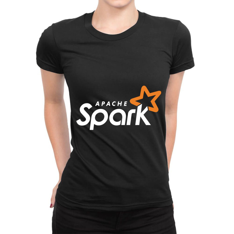 Dark Apache Spark Machine Learning Ladies Fitted T-shirt | Artistshot