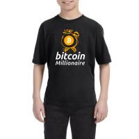 Bitcoin Millionaire Youth Tee | Artistshot