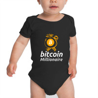 Bitcoin Millionaire Baby Bodysuit | Artistshot