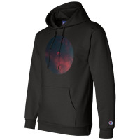 Outer Space Pop Socket Red Moon And Sky Champion Hoodie | Artistshot