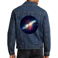 Outer Space Pop Socket Super Nova Nebula 1 Men Denim Jacket | Artistshot