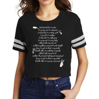 Hand In My Pocket Alanis Morissette Print Scorecard Crop Tee | Artistshot