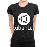 Dark Ubuntu Linux Ladies Fitted T-shirt | Artistshot