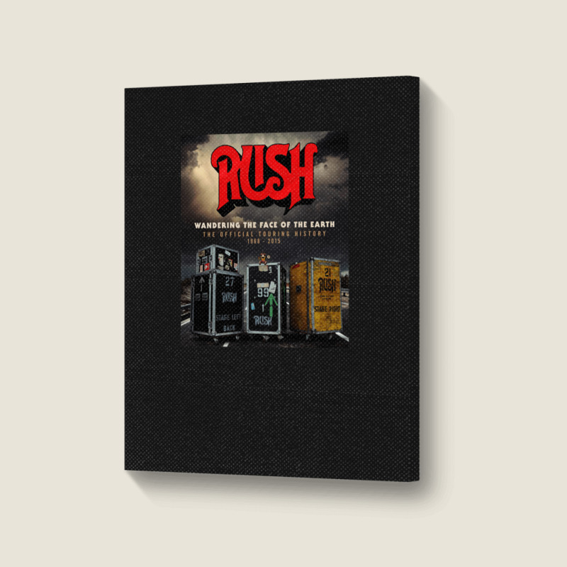 Rush' Wandering The Of The Earth Portrait Canvas Print | Artistshot