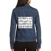 American Sign Language Alphabet Ladies Denim Jacket | Artistshot