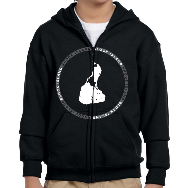 Block Island Rhode Island Graphic Long Sleeve T Shirt Youth Zipper Hoodie by cm-arts | Artistshot