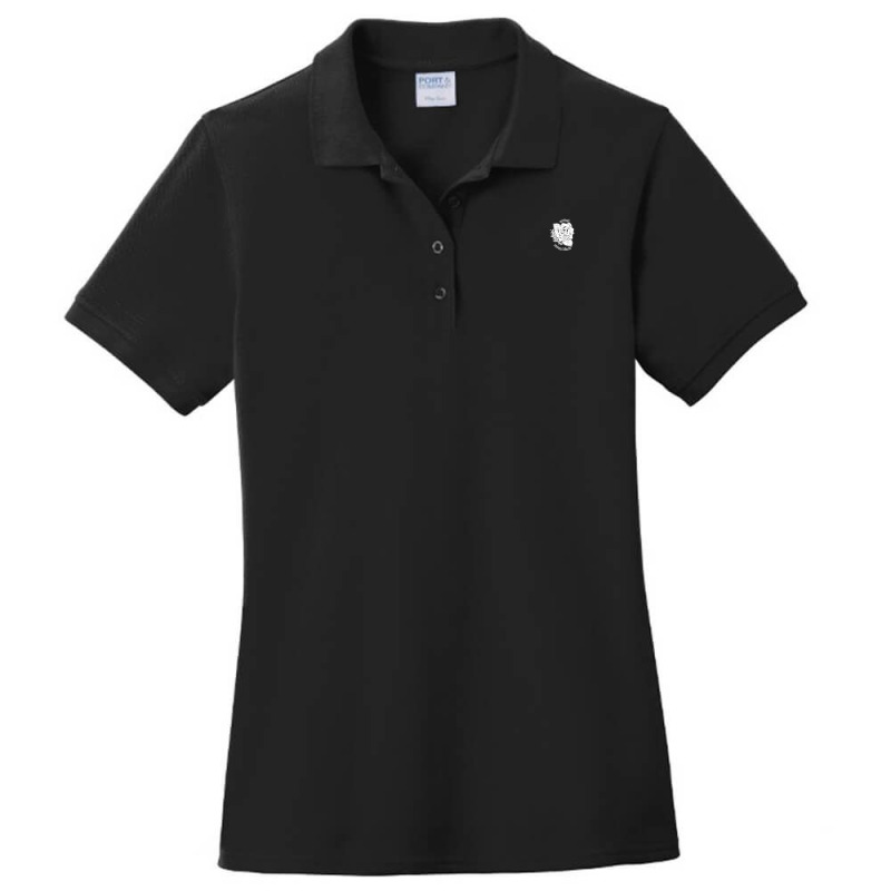 Raven Black Arrival Rose 1 Ladies Polo Shirt by MickeyRobison | Artistshot