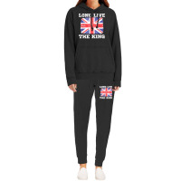 Long Live The King England Uk British Crown Support Flag T Shirt Hoodie & Jogger Set | Artistshot