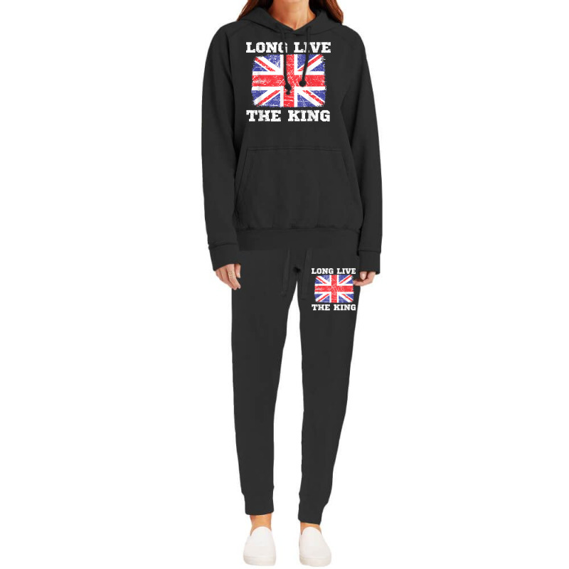 Long Live The King England Uk British Crown Support Flag T Shirt Hoodie & Jogger Set | Artistshot