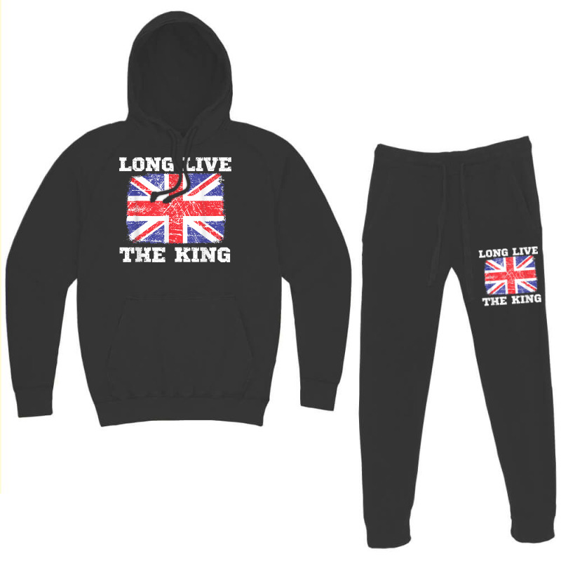 Long Live The King England Uk British Crown Support Flag T Shirt Hoodie & Jogger Set | Artistshot