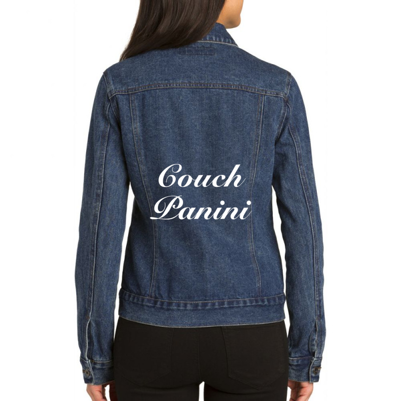 Couch Panini Potato Potatoes Snacks Ladies Denim Jacket by TylerHancock | Artistshot