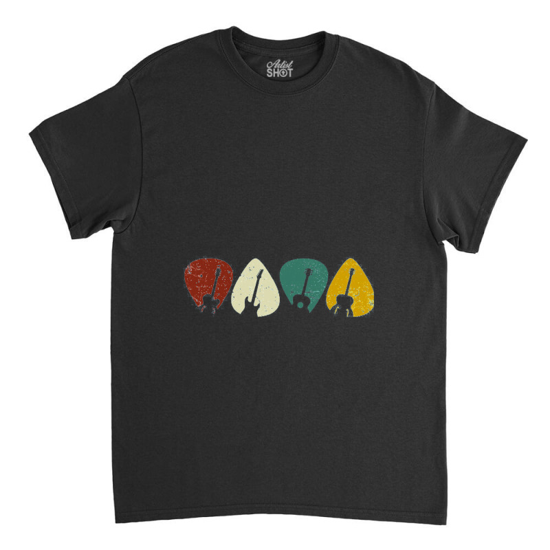 Acoustic, Guitar ,pick Guitarist Music Lover Classic T-shirt by dyahayusutra | Artistshot