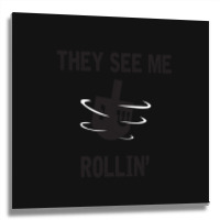 Hanukkah 2020 Dreidel Game Gift They See Me Rollin_ Jewish T-shirt Metal Print Square | Artistshot