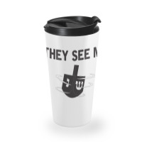 Hanukkah 2020 Dreidel Game Gift They See Me Rollin_ Jewish T-shirt Travel Mug | Artistshot