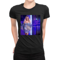 Denim Carrie Rhinestones Album Tour 2022 Masmay Ladies Fitted T-shirt | Artistshot