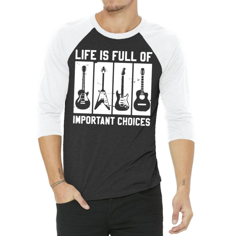 Life Is Full Of Important Choices 3/4 Sleeve Shirt by atereabag | Artistshot