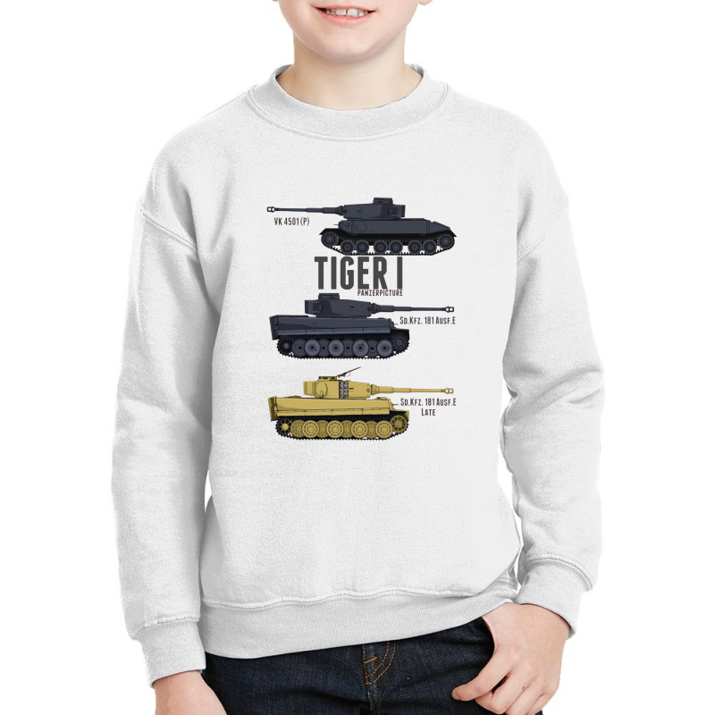 Tiger I Tigers   Panzer Youth Sweatshirt by gemuruhe | Artistshot