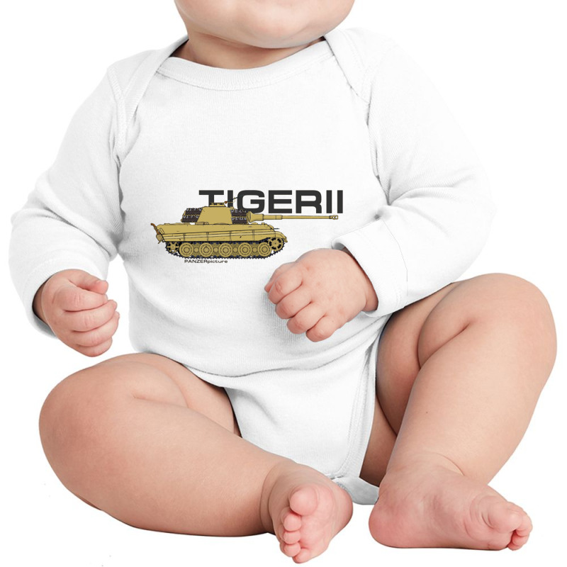 Tiger Ii   Panzer Long Sleeve Baby Bodysuit by gemuruhe | Artistshot