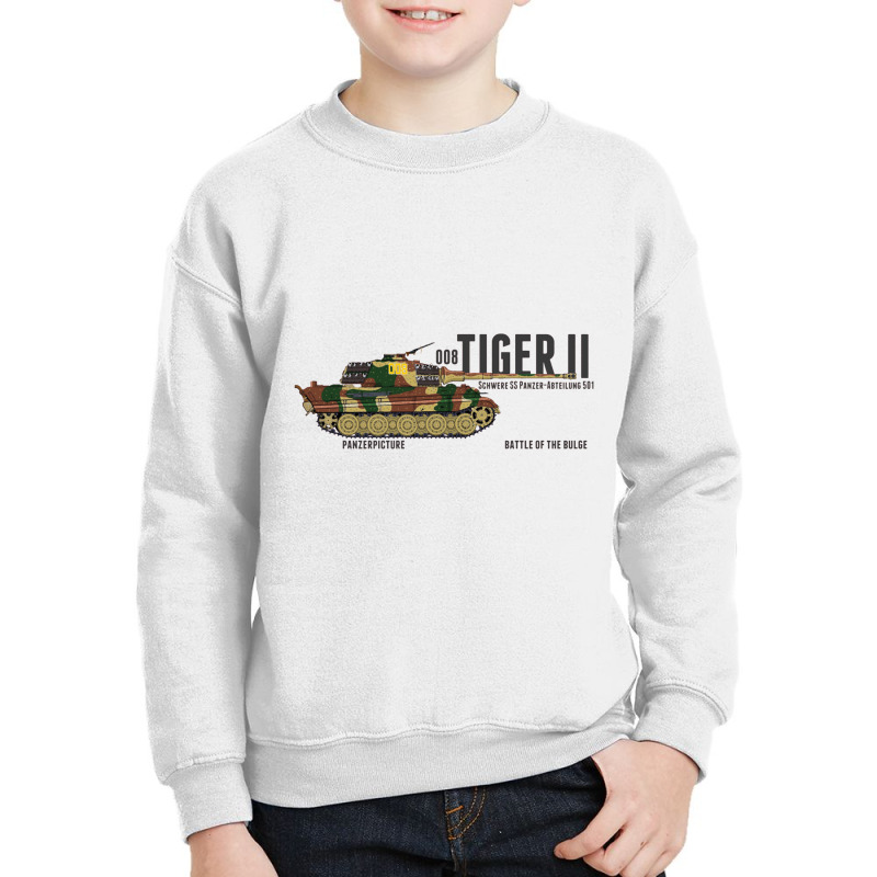 Tiger Ii 008 Battle Of The Bulge   Panzer Youth Sweatshirt by gemuruhe | Artistshot