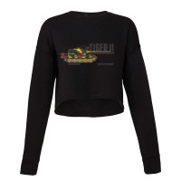 Tiger Ii 008 Battle Of The Bulge   Panzer Cropped Sweater | Artistshot