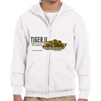 Tiger Ii 213 La Gleize Battle Of The Bulge   Panzer Youth Zipper Hoodie | Artistshot