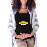 Pittsburgh Nickname Steel City Skyline Maternity Scoop Neck T-shirt | Artistshot