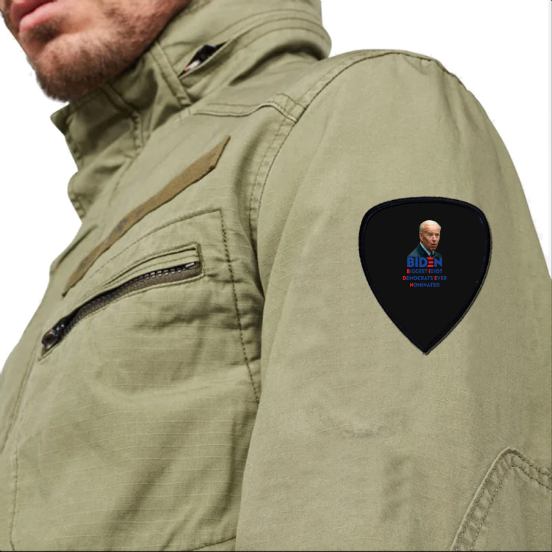 Biden Biggest Idiot Democrats Ever Nominated Shield S Patch by cm-arts | Artistshot