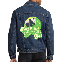 Keep It Green Yo Men Denim Jacket | Artistshot