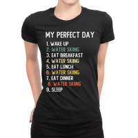 Perfect Day Water Skiing Shirts Men Boys Teen Water Skiing T Shirt Ladies Fitted T-shirt | Artistshot