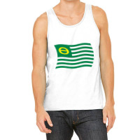 Wavy Retro Ecology Movement Flag Earth Day Climate Change Premium Tank Top | Artistshot