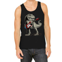 Guitar Dinosaur Playing Guitar Tank Top | Artistshot