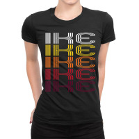 Ike Retro Wordmark Pattern Vintage Style Ladies Fitted T-shirt | Artistshot