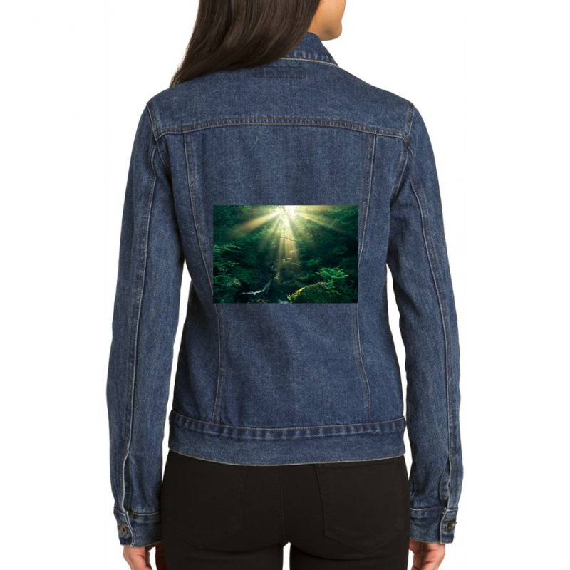 Divine Art Ladies Denim Jacket by cm-arts | Artistshot