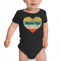 I Love Mission Viejo California Vintage Distressed Retro Pullover Hood Baby Bodysuit | Artistshot