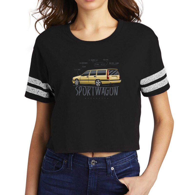 Sport Wagon 850 T5-r Scorecard Crop Tee by MarkGoulas | Artistshot