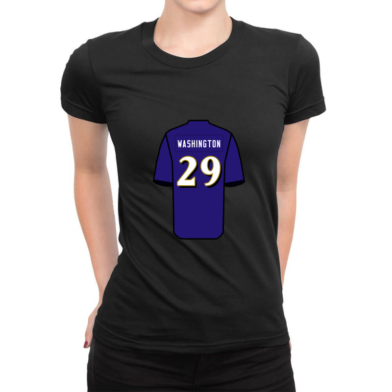 Ar'darius Washington Jersey Ladies Fitted T-Shirt by EdgarThane | Artistshot