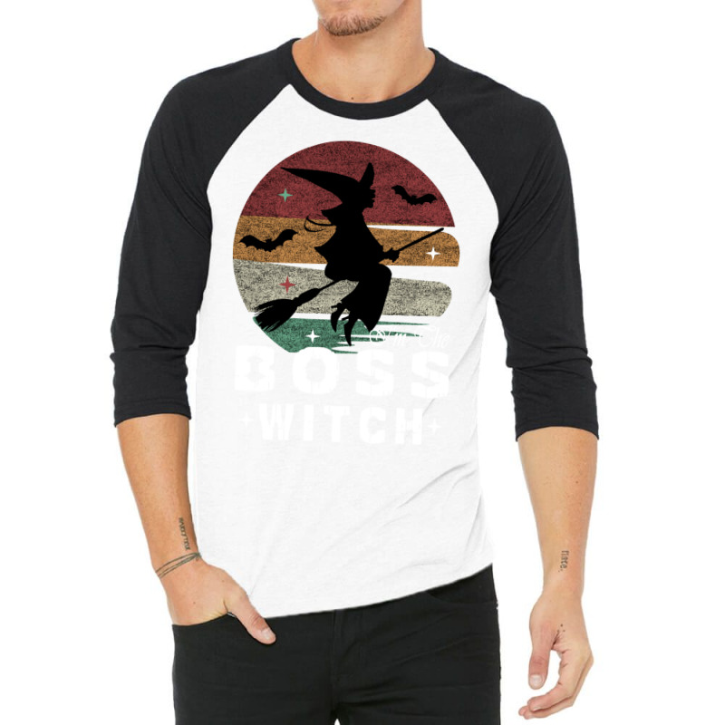 I'm The Boss Witch Cute Witchy Halloween Witch Coven Vibe Long Sleeve 3/4 Sleeve Shirt by cm-arts | Artistshot