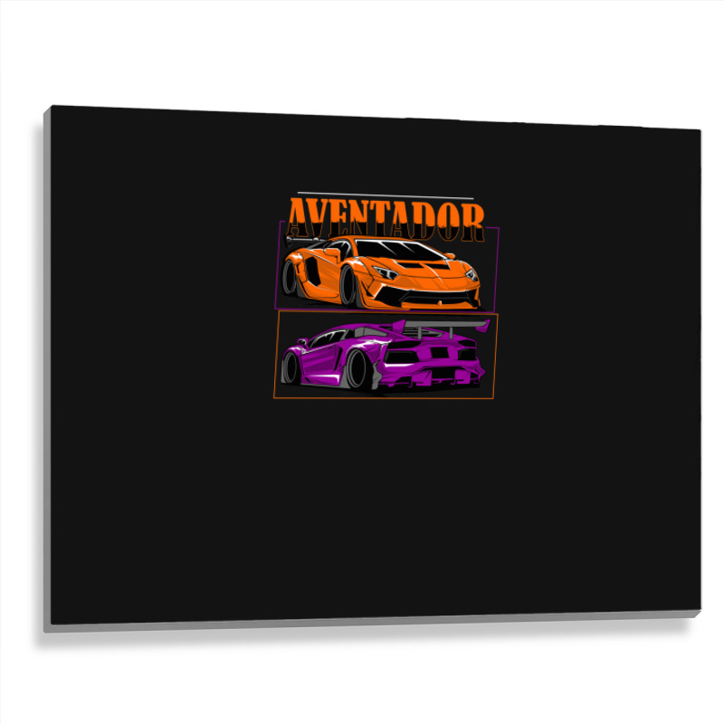 Super Car Tshirt Metal Print Horizontal | Artistshot