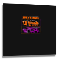 Super Car Tshirt Metal Print Square | Artistshot